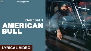 American Bull  Tarsem Jassar  Wazir Patar  DEFCON1  Punjabi Songs 2022  Vehli Janta [upl. by Mandy]