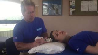 Cervical Spine Manipulation HVT to open and close facet Joints [upl. by Aelat588]