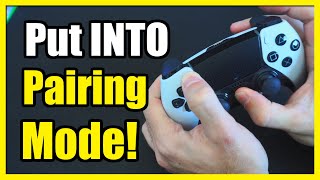 How to Place into Bluetooth Pairing Mode Dualsense Edge PS5 Controller Connect Tutorial [upl. by Yasmine]