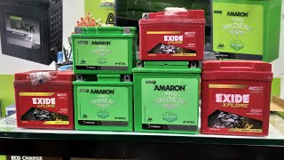 EXIDE OR AMARON BIKE BATTERY [upl. by Daberath642]