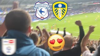 SCENES AS LEEDS CRUISE PAST CARDIFF😍 Cardiff City 02 Leeds United  202425 [upl. by Kcirednek]