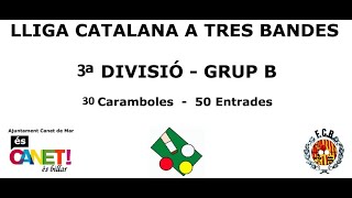 LLIGA CATALANA TRES BANDES 2ª DIVISIOGRUP  B JORNADA 3 [upl. by Quintin]