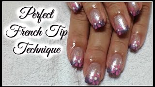 How to Beginner Nail Polish Perfect French Manicure Tutorial [upl. by Ebbie]