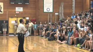 Firstday assembly at Philomath High School [upl. by Ellerol]