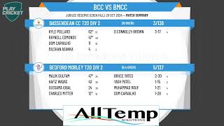 Bassendean CC T20 Div 2 v Bedford Morley T20 Division 2 [upl. by Akener]