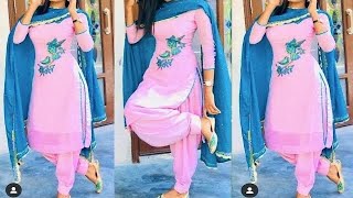 trendy design 💞 salwar suit ke design 💞 latest collection ❣️ panjabi patiyala suit designs viral [upl. by Suillenroc]