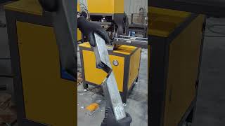 90 Degree Angle Miter Notching Machine Cutting Notching Machine Frame Cutting [upl. by Assirem]