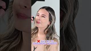 ❌ SAY NO TO UNBLENDED MAKEUP makeup makeuptutorial makeupbrushes beauty beautytips christmas [upl. by Halac]