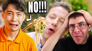 Pro Chef Reacts Uncle Roger Destroys JAMIE OLIVER’S WORST RECIPE YET [upl. by Hadria]