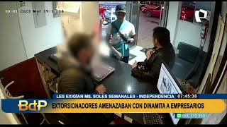 Capturan en flagrancia a extorsionadores cuando pedían cupo de S1000 a hoteleras [upl. by Grote]