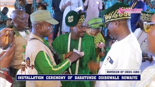 See how the new Maiyegun of IjebuIgbo rocked Wasiu Haruna Ishola stage at his coronation ceremony [upl. by Chi]