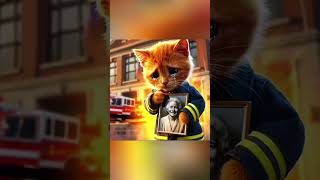 The Heartwarming Journey of a Ginger Kitten to Becoming a Firefighter 🐾 🔥 [upl. by Yrannav]