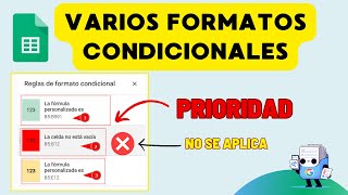 Varios formatos condicionales en una celda  Prioridad y orden Formato condicional [upl. by Eulalie]