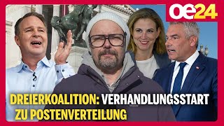 Dreierkoalition Verhandlungsstart zu Postenverteilung [upl. by Gates]