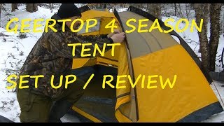 Geertop 4 Season Tent Set Up and Review [upl. by Gerome]