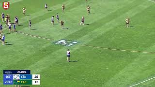 SANFL U18 GF Snapshot  Centrals Tallan Rosenzweig goals after quarter time siren [upl. by Helbonnah]