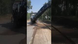 Milling of asphalt shortvideo automobile asphaltcontractor shortvideos railway asphalting [upl. by Vary]