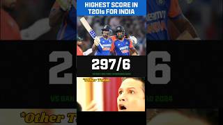 INDIA T20 MACTH World Record Runs 2976 shorviral shortsfeed shortsvideo india [upl. by Cynthia268]