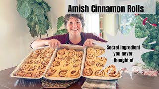 Amish Cinnamon Roll Recipe SECRET INGREDIENT that makes them softer than ever  Christmas recipes [upl. by Yarb]