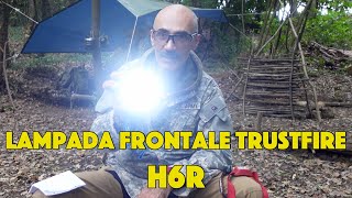 Lampada frontale TrustFire H6R [upl. by Studdard568]