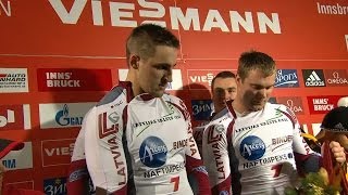 FIBT  4Man Bobsleigh World Cup 20132014  Igls Heat 2 [upl. by Eidnar]