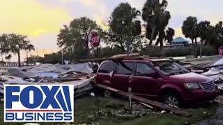 TOTAL DEVASTATION Florida island decimated by Helene braces for second storm [upl. by Tamer]