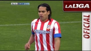 Gol de Falcao 10 en el Atlético de Madrid  Real Madrid  HD [upl. by Assirac19]