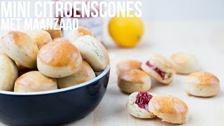 RECEPT Mini Citroenscones met maanzaad  OhMyFoodness [upl. by Ries]