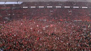 The moment Bayer Leverkusen fans stormed the pitch after winning their first ever Bundesliga [upl. by Hock]