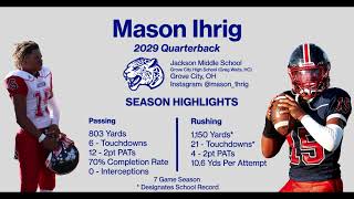 Mason Ihrig 8th Grade Highlights [upl. by Budd943]