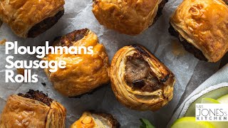 How to make Ploughman’s Sausage Rolls Cheese and Pickle Sausage Rolls [upl. by Brown]