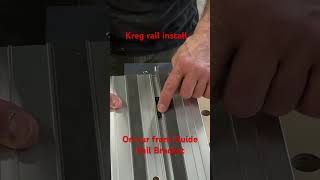 Kreg rails on DashBoard Guide Rail Bracket Pt 2 [upl. by Wescott]