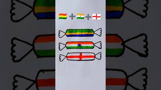 Indian flag on chocolate independence day short trending artworks india drawing [upl. by Ynetruoc]