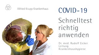 COVID19 MEDSAN®AntigenSchnelltest richtig anwenden [upl. by Tebor]