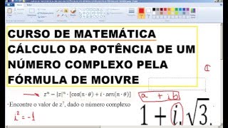 Fórmula de Moivre – Número Complexo [upl. by Jacquette]