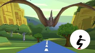 Jump amp Run Dinosaur Valley  brain break and movement activity  Get up from your desk and move [upl. by Eltsyrhc]