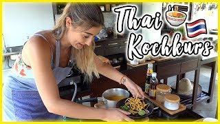 Original THAILÄNDISCH kochen lernen 🍜 KOCHKURS in Chiang Mai 🌿 Sara Isabel [upl. by Neumeyer498]