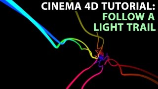 Cinema 4D Tutorial Follow a Light Trail [upl. by Shae739]