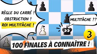 100 finales aux échecs 3  Roi contre pion passé [upl. by Llirrehs900]