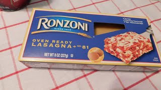 RONZONI Oven Ready Lasagna Vine Ripe Tomato Sauce [upl. by Netnilc]