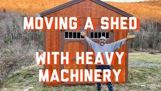 How to Move a Tool Shed with Heavy Machinery [upl. by Ardnad]