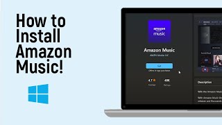 How to Install Amazon Music in windows LATEST VERSION [upl. by Ytsirhc689]