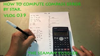 V039 How to compute compass error by star  LIFE AT SEA theseamanvlogger [upl. by Roshelle]