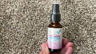 Collagen Peptide Serum  Anti Aging Collagen Serum for Face  Product Review [upl. by Joycelin565]