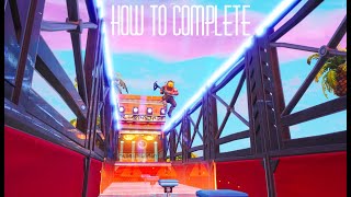 How To Complete kiwis Splash In Aquatic Parkour Park Fortnite [upl. by Oina]