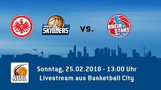 NBBLHeimspiel der Eintracht Frankfurt  FRAPORT SKYLINERS gegen Köln [upl. by Mirielle]