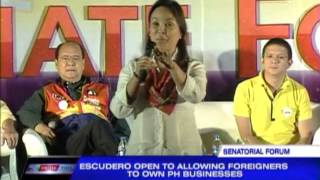 Senatorial bets debate on political dynasties [upl. by Sabba]