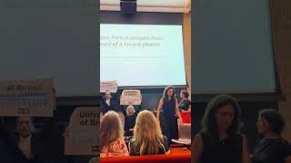 Animal Defenders Confront University of Bristol ViceChancellor During Speech at Yale [upl. by Valtin]