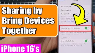 🔗 Demonstration of a Sharing Feature by Bring Devices Together on the iPhone 1616 Pro Max [upl. by Reema]