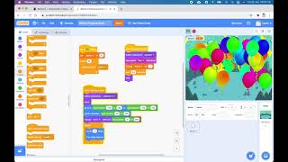 Scratch Coding  Balloon Popping Game by Raspberry Pi [upl. by Xantha]